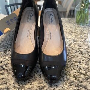 Clarks Women's Black Heels- Juliet Monte  - Size 7.5 - brand new